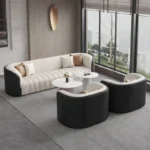 طقم كنب مع طاولة قهوة