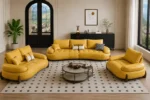 طقم كنب ارضي بتصميم مودرن