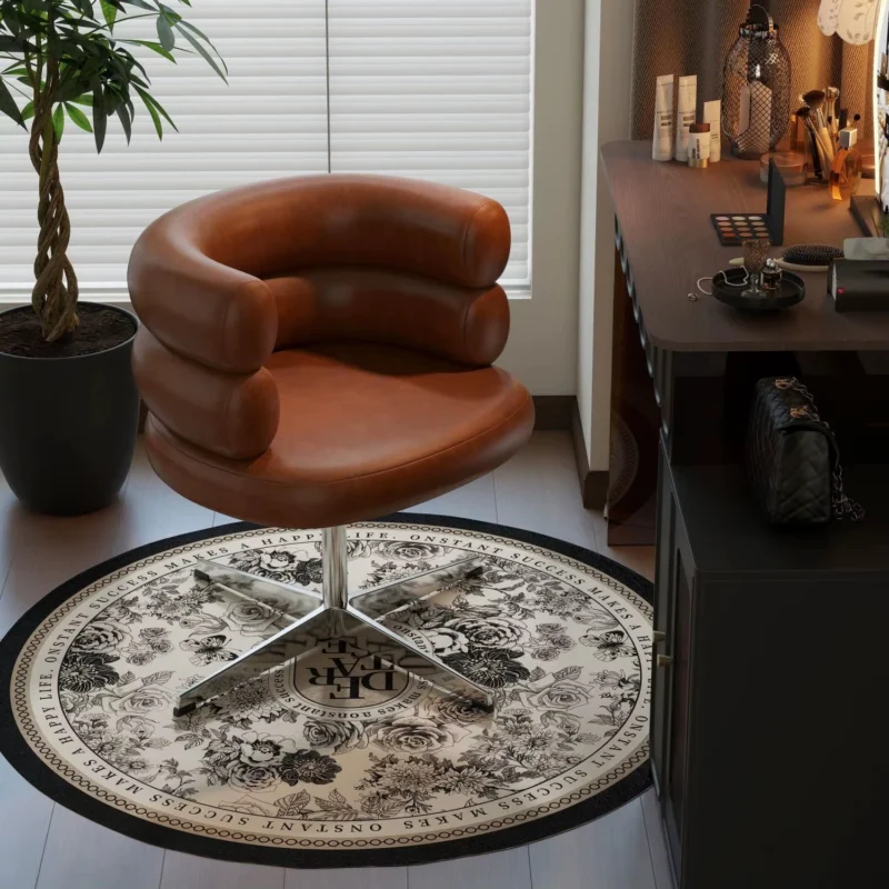 كرسي تسريحة دائري قابل للدوران