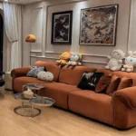 كنب لغرفة المعيشة بتصميم فرنسي