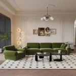 كنب لغرفة المعيشة بتصميم فرنسي