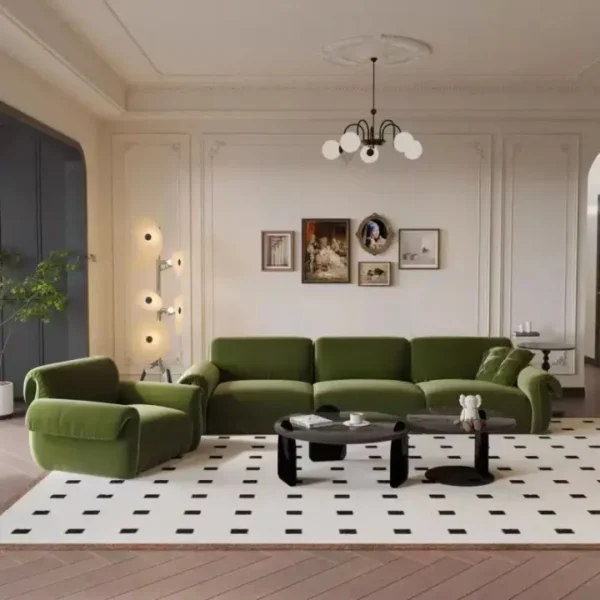 كنب لغرفة المعيشة بتصميم فرنسي