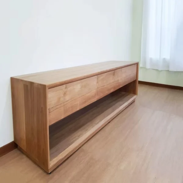 طاولة تلفاز بتصميم ريفي