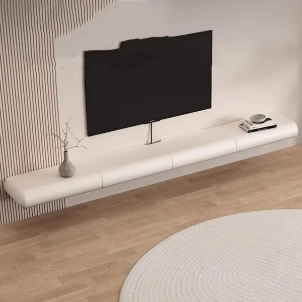 طاولة تلفاز بتصميم معلق بسيط