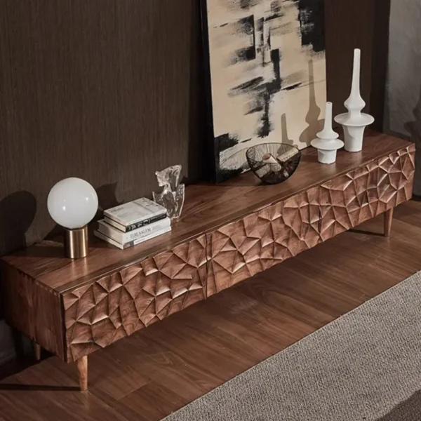 طاولة تلفاز بتصميم مميز بسيط