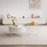 طقم طاولات قهوة مع تلفاز كلاسيك