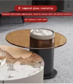 ⁦طقم طاولات تلفاز مع قهوة بتصميم عصري⁩ - الصورة ⁦5⁩