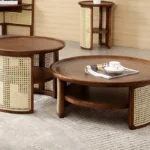 طاولة قهوة مزدوجة بتفاصيل فخمة