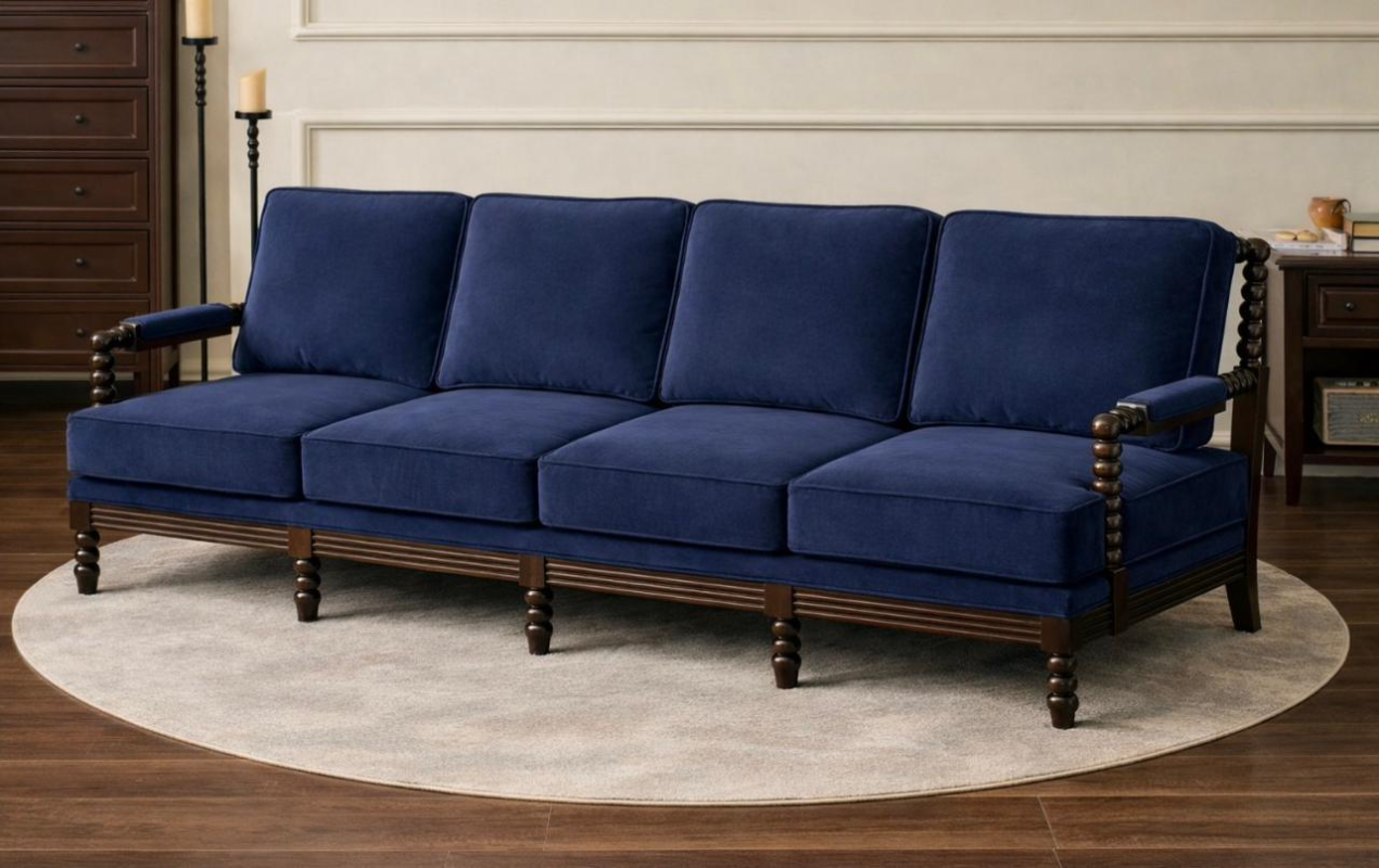 طقم كنب لون ازرق