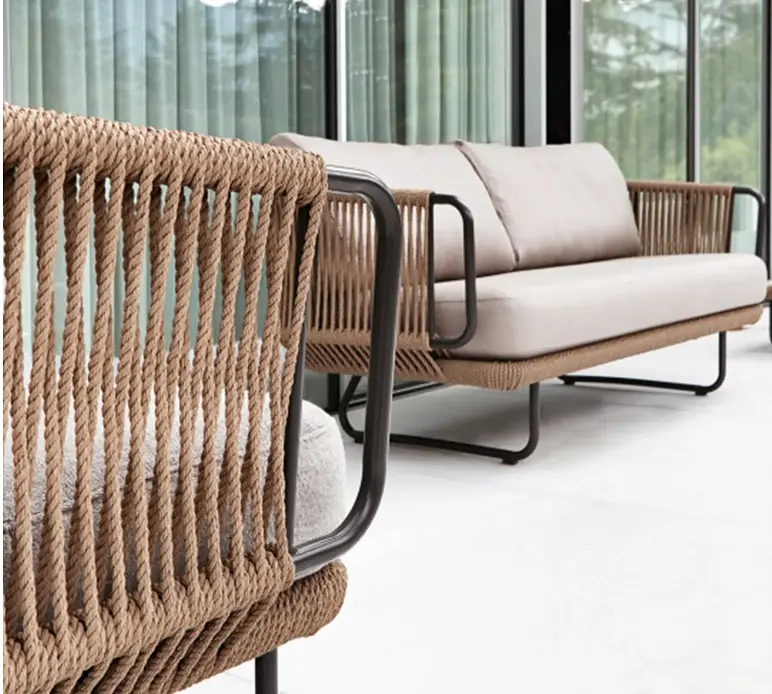 جلسات خارجية مع طاولة القهوة للفناء 