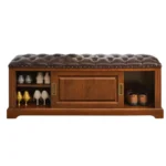 خزانة أحذية بمقعد بتصميم عتيق