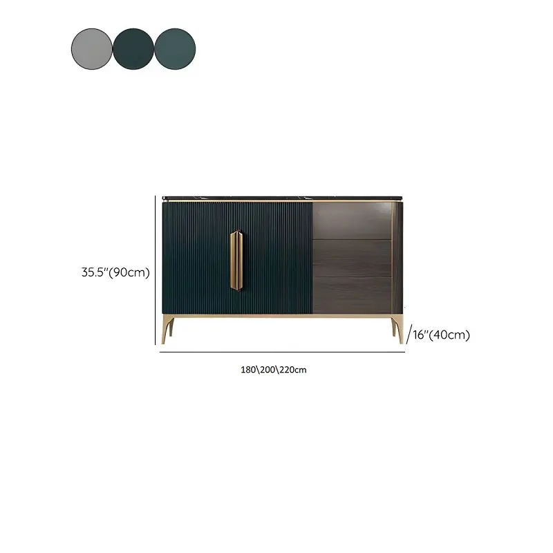 طاولة بوفيه عصرية بارفف قابلة للتعديل