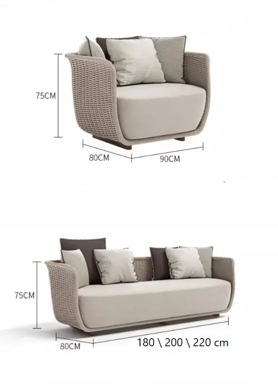 كنب جلسات خارجية للفناء الخارجي