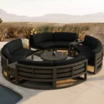 جلسة خارجية دائرية مودرن