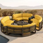 جلسة خارجية دائرية مودرن