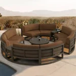 جلسة خارجية دائرية مودرن