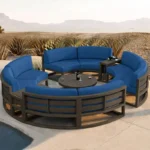 جلسة خارجية دائرية مودرن