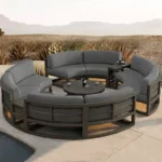 جلسة خارجية دائرية مودرن