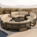 جلسة خارجية دائرية مودرن