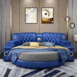 سرير دائري انيق بمميزات متعددة