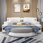 سرير دائري انيق بمميزات متعددة