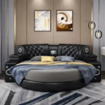 سرير دائري انيق بمميزات متعددة