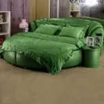 سرير غرفة نوم دائري بتصميم حديث