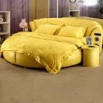 سرير غرفة نوم دائري بتصميم حديث
