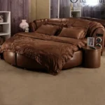 سرير غرفة نوم دائري بتصميم حديث