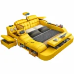 سرير بتصميم متعدد المزايا الفاخرة