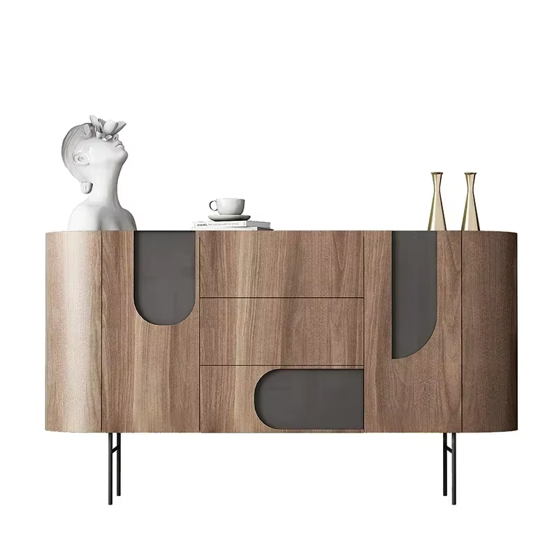 طاولة بوفيه لغرفة الطعام بتصميم خشبي 