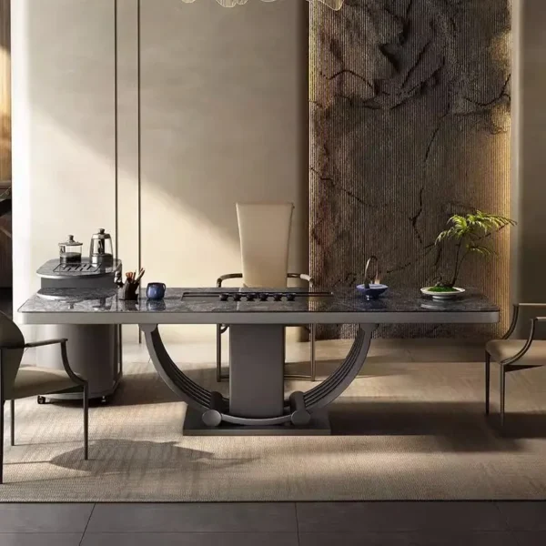 طاولة طعام فاخرة بتصميم ذكي