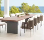 طاولة طعام مع كراسي للحديقة