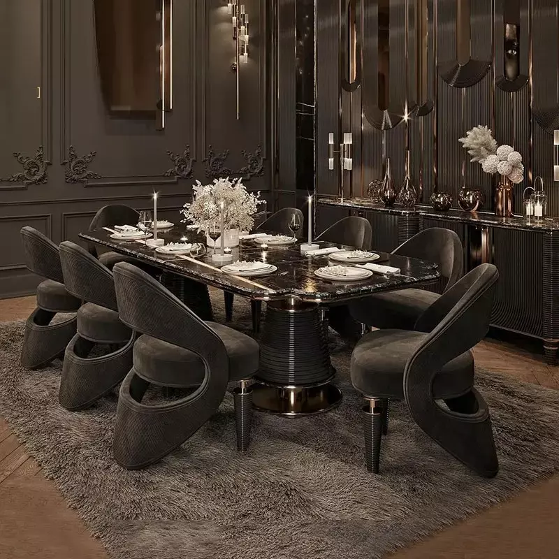 اشكال طاولات طعام 6 كراسي