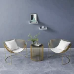 كرسي مفرد معدن بتصميم أنيق