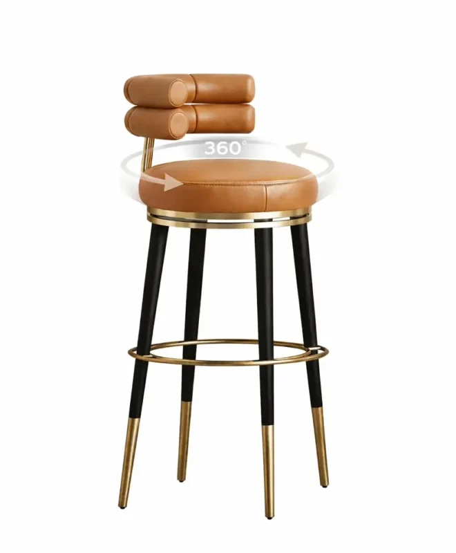 كرسي بار دوار 360 درجة مودرن