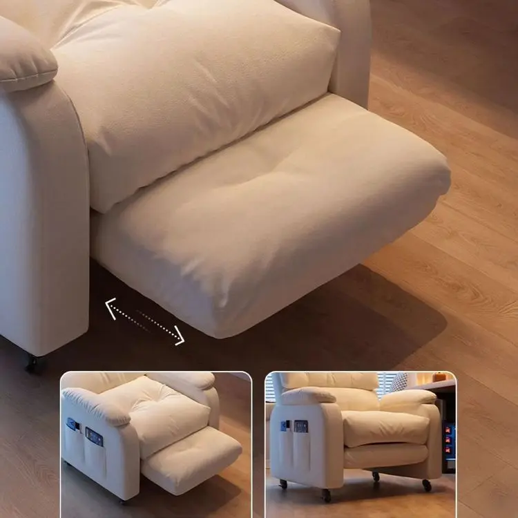 كرسي استرخاء مع مسند للقدم لاكثر راحة