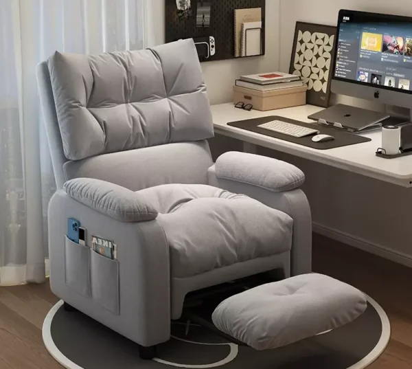 كرسي استرخاء مع مسند للقدم لاكثر راحة