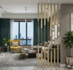 بارتيشن معدني فخم ومميز لغرفة المعيشة