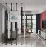 بارتيشن داخلي أنيق لغرفة المعيشة