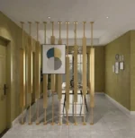 بارتيشن داخلي أنيق لغرفة المعيشة