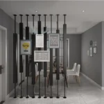 بارتيشن داخلي أنيق لغرفة المعيشة