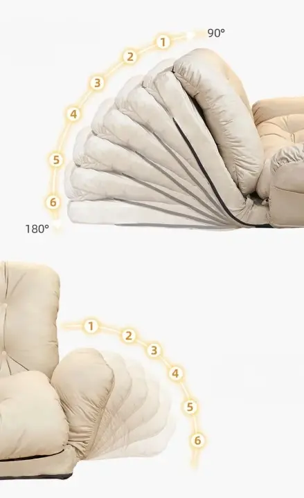 كرسي سرير قابل للطي بتصميم عملي متعدد الاستخدام