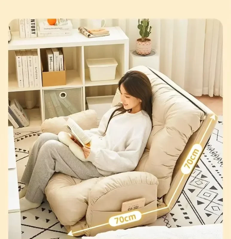 كرسي سرير قابل للطي بتصميم عملي متعدد الاستخدام