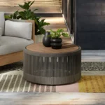 طاولة قهوة دائرية للجلسات الخارجية