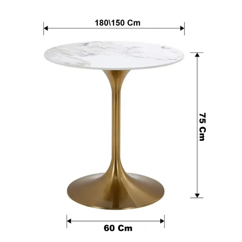 طاولة طعام دائريه من الرخام