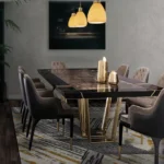 طاولة طعام أنيق بتصميم عصري