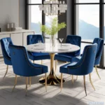 طاولة طعام دائريه من الرخام