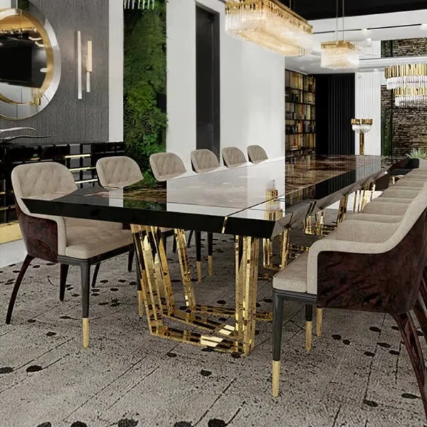 طاولة طعام أنيق بتصميم عصري