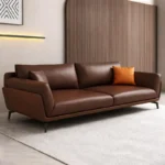 طقم كنب جلد مكتبي فخم